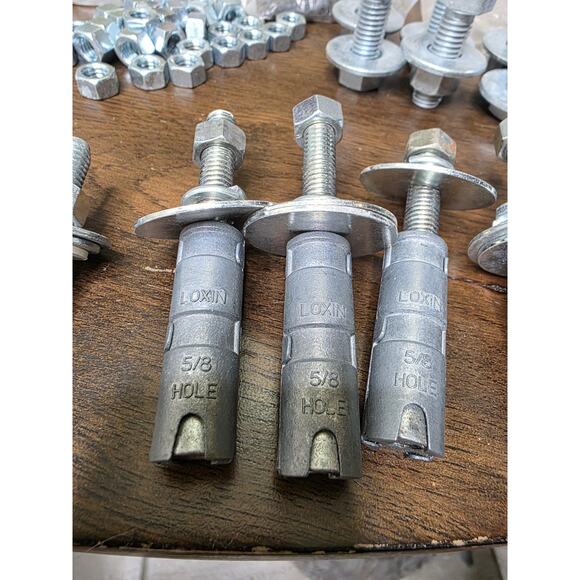 5 Pc 5/8”-11 Expansion Shield Concrete Anchor 1” Hole - Picture 12 of 16